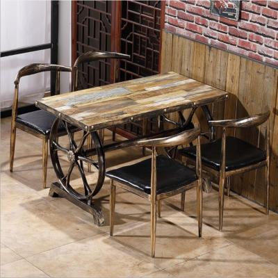 China Hot Sale Modern Dining Table (Other) Adjustable Set Wood Dining Table and Chair Kitchen Dining Table Set for sale