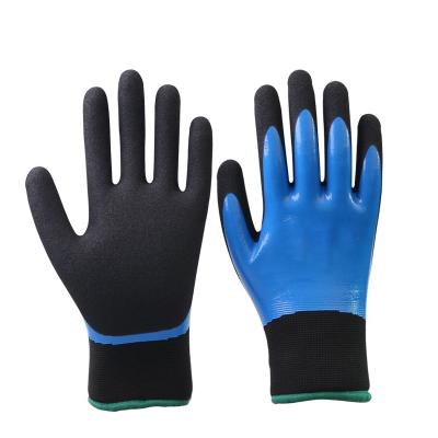 China Breathable Waterproof work gloves cold-resistant warm antifreeze unisex windproof low temperature fishing Dingqing dipped gloves for sale