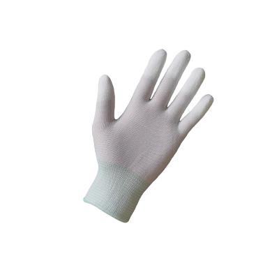 China Work gloves/driving gloves/mechanical gloves Cheap Laser Cutting Wrist Edge Electrical Safety Anti static Polyurethane Coating Top Suitable for Finger Work Gloves for sale