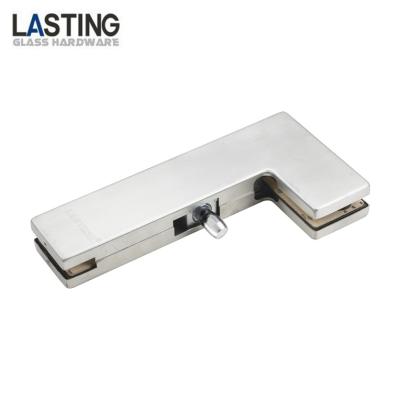 China China Manufacturers Modern Durable Stainless Steel 304 Over Panel L Shape Patch Fixture For Frameless Glass Door for sale