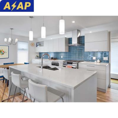 China Durable ASAP Ready Assembled Modular Modern Wood Melamine kitchen cabinets for sale