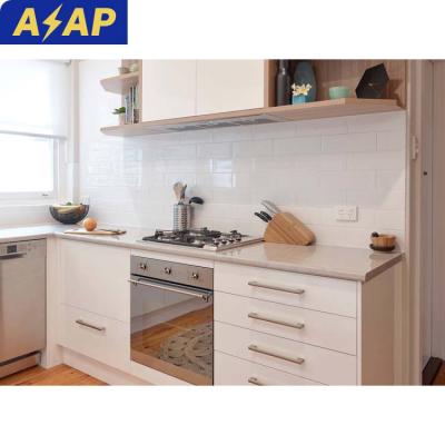 China Durable ASAP Excellent MDF Lacquer Door Assemble Wooden Kitchen Cabinets Storage Australia Style Storage Cabinet for sale