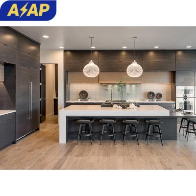 China Durable ASAP Matte  Furniture Handle Modern Modular Fiberglass Designs Water Resistant Lacquer Melamine Kitchen Cabinet for sale