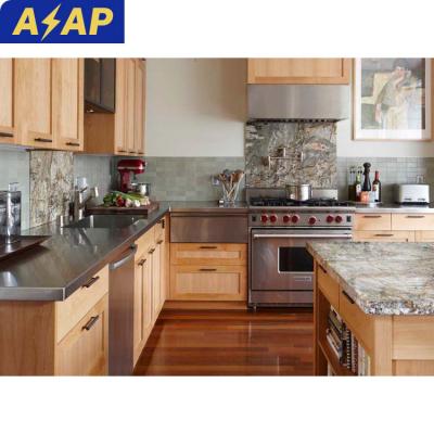 China Durable ASAP New Kitchen Furniture China Wholesale Price Modern Kitchen Cabinet Handless Design for sale