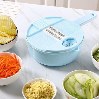 China Chopper Potato Shredder Kitchen Household Multifunctional Vegetable Slicer 12-Piece Stored Set Tool Variety Peeler Cut for sale