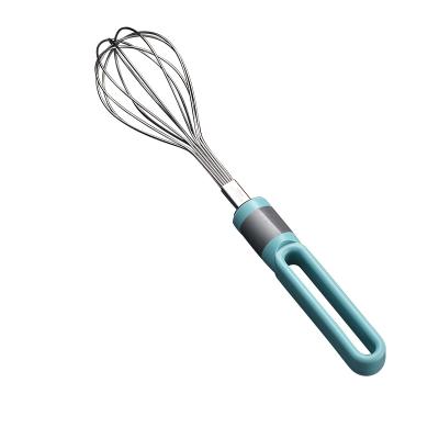 China Stocked Stainless Steel Food Egg Wisk Beats To Cook Mixing Blend Blue for sale