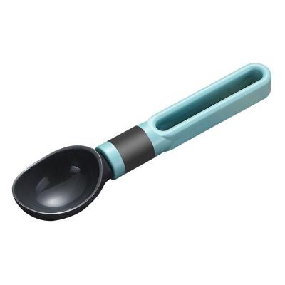 China Viable Blue Plastic Hanging Scoop Ice Cream Scoop PP Ice Cream Ball Maker Scoop for sale