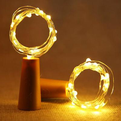 China String 3M 30 LED Copper Wire LED String Lights With Bottle Stopper Led Strip Lamp LR44 Battery Power for sale