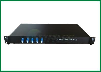 China 2 Fiber Cwdm Mux Demux Optical Network Module 4 / 8 / 16 Channles with Monitor Port 1310 / 1550nm for sale