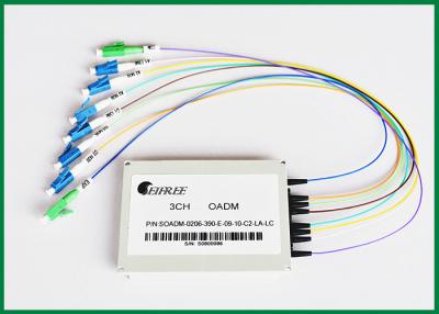 China Dual Fiber Optical Add Drop Multiplexer Single Mode with LC/UPC Connectors for sale