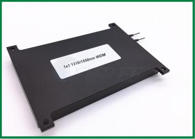 China 1x1 Port Fused WDM fiber coupler / bare fiber metal box , 1310nm 1550nm Wavelength for sale