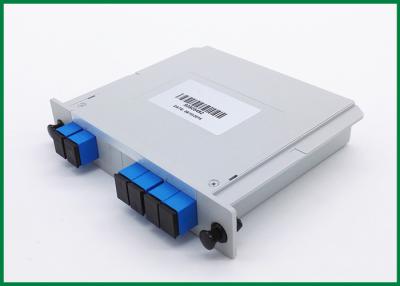 China 100G 4CH Fiber Optic DWDM , Mux / Demux Single Fiber Module Box with UPG Port for sale