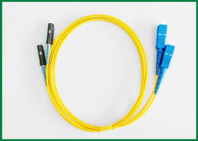 China MU To SC Fiber Optic Patch Cord / Optical Patch Cord Jumper For Optical Transmission for sale