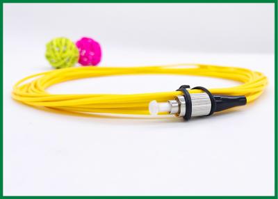 China FC / UPC Pigtail Single Mode Fiber Optic Patch Cord , Yellow PVC Jacket for sale