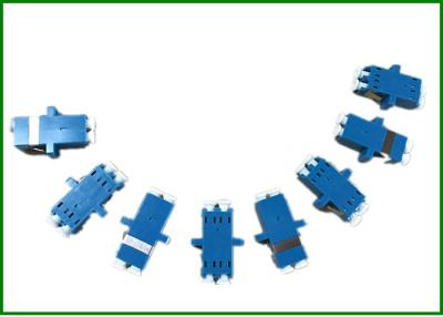 China Blue SM / MM LC / UPC Duplex Fiber Optic Adaptor For Test Equipment for sale