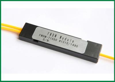 Chine filtre de WDM 1310nm/1490nm/1550nm, fibre FWDM optique de mode unitaire à vendre