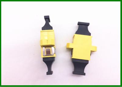 China Yellow 12 cores 24 cores Fiber Optic Adaptor , Optical Fiber Adapters RoHS for sale