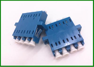 China El SM Quad el adaptador de fibra óptica azul del tamaño para el cableado óptico del establecimiento de una red en venta