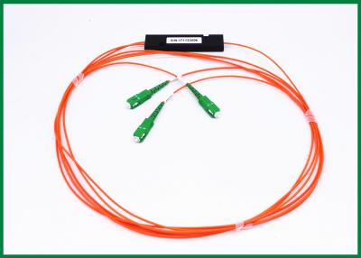 China 1x2 1310 / 1550nm Optical Cable Splitter , Wavelength Independent Fiber Coupler 2x2 for sale