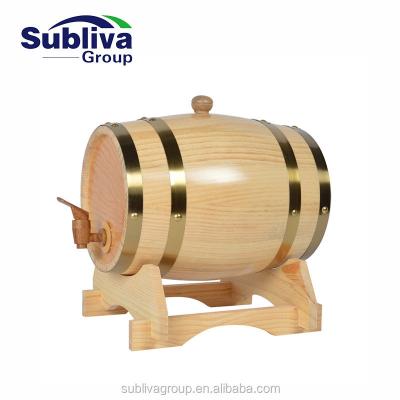 China Bars Clubs Horizontal Wooden Beer Barrel Dispenser for sale