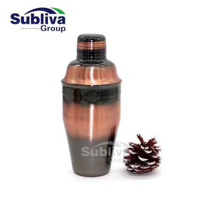 China Two Tone Plated Luxury Bar Cocktail Shaker 550ml for sale