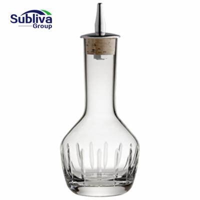 China Glass Bottle Classic Bitter Dash Bottle Vertical Cut 90ml for sale