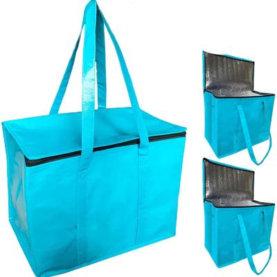 China Waterproof High Quality Extra Large Insulated Reusable Grocery Totes Cooler Bags for sale