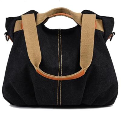 China Fashion Vintage Canvas Daily Shoulder Bag Tote Shopper Handbag Ladies Bags for sale