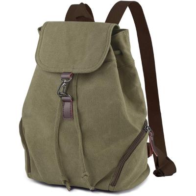 China Portable Backpack Canvas Travel Backpack School Casual Daypack for sale