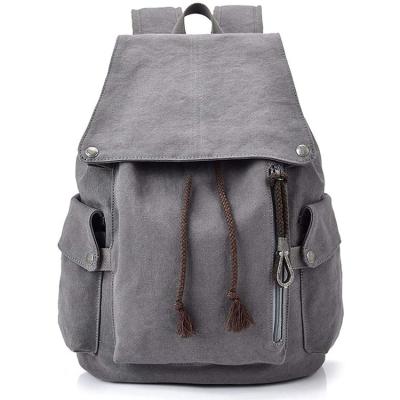 China Canvas Vintage Backpack Laptop School Travel Portable Backpack for sale