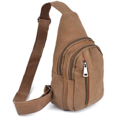 China Portable Canvas Cross - Body Sling Bag Backpack With Adjustable Strap for sale