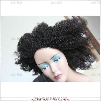 China Afro Curly Factory Cheap Price Highest Quality Mongolian Kinky Curly Wig for sale