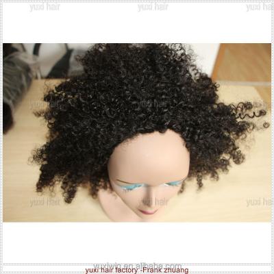 China Afro Kinky Curly Mongolian Hair Curly Wig For Black Women Kinky Curly Hair Wig for sale