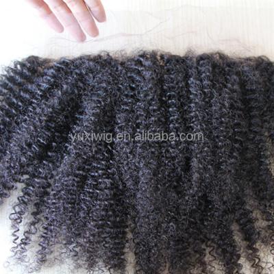 China Kinky Curly Lace Headband 100% Virgin Hair 13