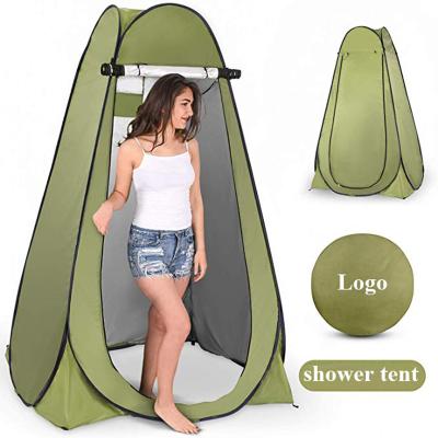 중국 With Small Window 3 Automatic Single Use Thick Polyester Folding Silver-Coated Pop Up Waterproof Pop Folding Beach Toilet Shower Tent 판매용