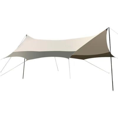 China Patio\Garden\210T Polyester Windproof Rainproof Outdoor UPF40 Sun Anti-UV Shade Open Roof Tent Outdoor Sun Shade Tent With Wind Rope for sale