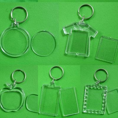 China Decoration Acrylic Key Chain NO MOQ Cheap White Acrylic Key Chain Custom Form Clear Acrylic Key Chain Mute Key Chain for sale