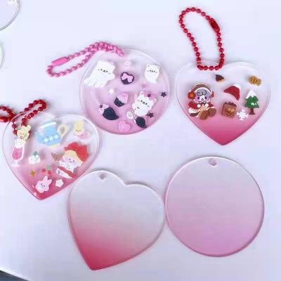 China Amazon Wholesale DIY Plastic Key Chain Custom Acrylic Colorful Key Chain for sale