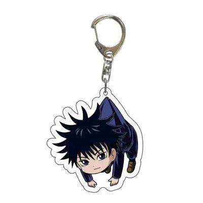 China Promotional Logo Cute Anime Charm Keychains Plastic Custom Acrylic Keychains Key Chain Plastic Keychains for sale