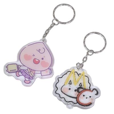 China Promotion Gift NO MOQ Anime Acrylic Custom Key Chain BTSKPOP Plastic Acrylic Key Chain Wholesale High Quality Clear Acrylic Custom Charm for sale