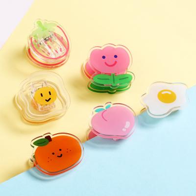 China Office School Home High Quality Transparent Cute Acrylic Wholesale Custom Cut Acrylic Paper Clips Office Clips for sale