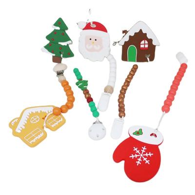 China Árvore de Natal Teether do silicone de DIY, grânulos de borracha macios seguros para sair os dentes à venda