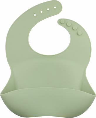 China Adjustable Food Grade Silicone Baby Bib For Toddlers Feeding for sale