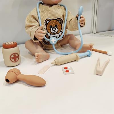 China 204g Silicone Doctor Toy Set Customized Medical Carry Case For Kids for sale