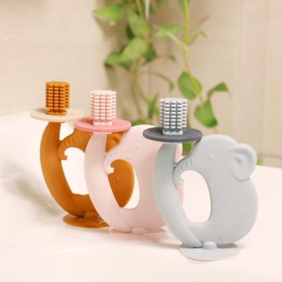 China Teether libre de BPA Silicona de textura suave fácil de sostener Ayuda con el alivio del dolor de muelas Mejores juguetes de muelas para bebés en venta