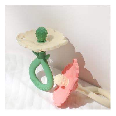 중국 PAISEN Custom Flower Baby Feeding Teether Chew Toys Food Grade Baby Silicone Teether Molar Toys Baby Hand Teether product 판매용