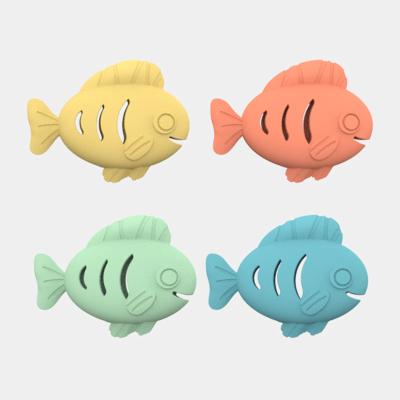 China Wholesale food grade silicone Cat Mint Ball Fish Shaped Toys Pet Toys Interactive Ball Teeth Cleaning pet toys and accessories Te koop