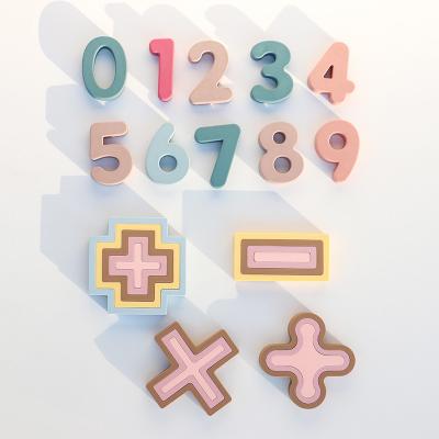 Cina Giocattoli di silicone personalizzati OEM ODM personalizzati per bambini stampati con numero laser piccolo tabellone 10pcs pacchetto per bambini set di giocattoli educativi in vendita