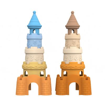 Cina Produttore di silicone disegno di stampi personalizzati privati e all'ingrosso disponibili disegno di silicone castello torre di blocco giocattoli in vendita