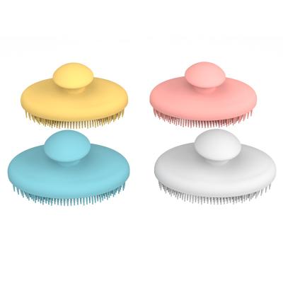 China BSCI  Silicone manufacturer  custom soft rubber 100% full silicone brush for pet dog cat bath brush for sale